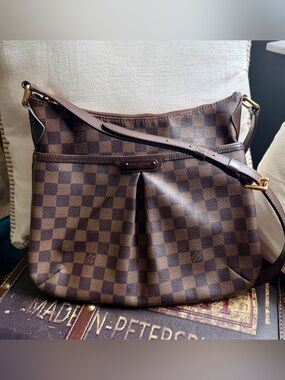 💚Louis Vuitton Damier Ebene Bloomsbury Crossbody Shoulder Bag💚